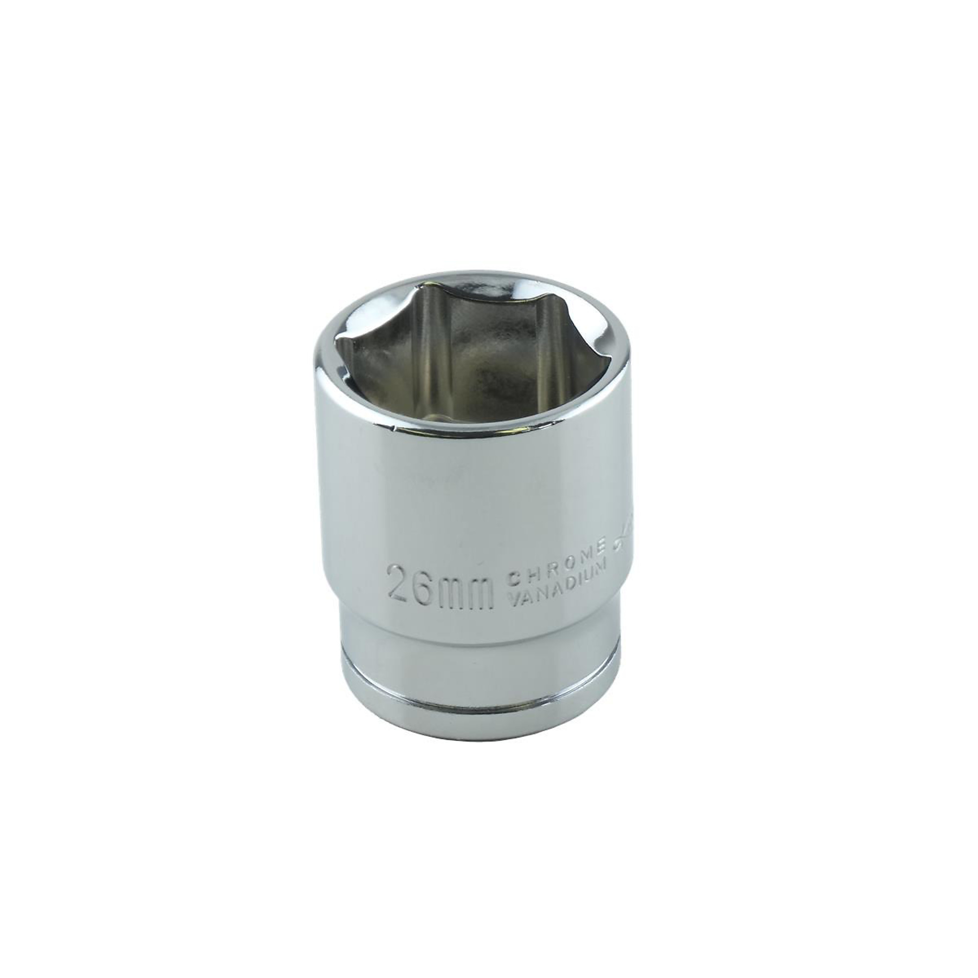 K Tool International 26mm 1/2in. Drive 6-Point Socket — Chrome Vanadium Steel, Model# KTI28126